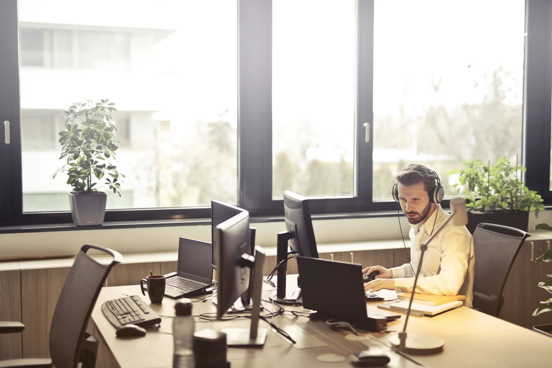 Arbeitsplatz im Büro von SDL